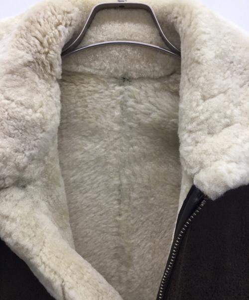 -（-）- (-) B-3シアリングジャケット ブラウン サイズ:Mの古着・服飾アイテム