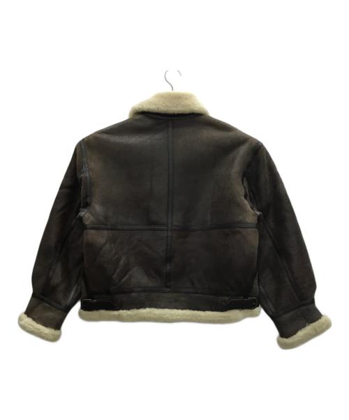 -（-）- (-) B-3シアリングジャケット ブラウン サイズ:Mの古着・服飾アイテム