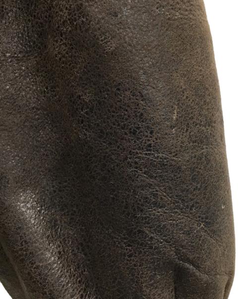 -（-）- (-) B-3シアリングジャケット ブラウン サイズ:Mの古着・服飾アイテム