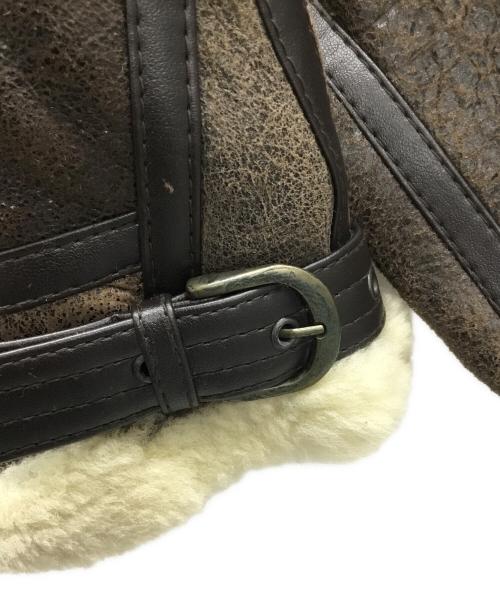 -（-）- (-) B-3シアリングジャケット ブラウン サイズ:Mの古着・服飾アイテム