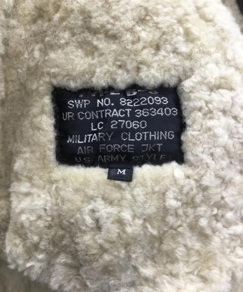 -（-）- (-) B-3シアリングジャケット ブラウン サイズ:Mの古着・服飾アイテム