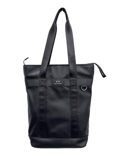 ARMANI EXCHANGE（アルマーニ エクスチェンジ）ARMANI EXCHANGE (アルマーニ エクスチェンジ) トートバッグ ブラックの古着・服飾アイテム
