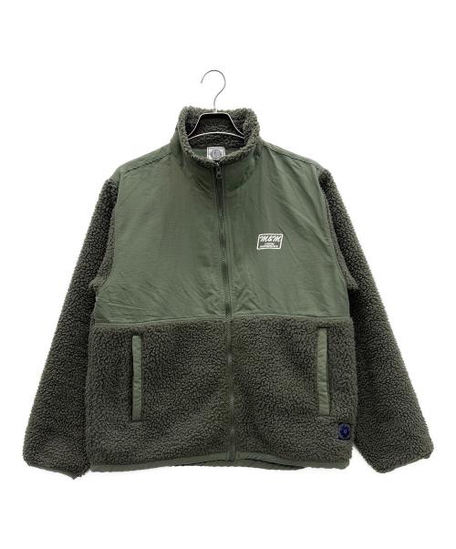 m&m custom performance（エムアンドエム カスタムパフォーマンス）m&m custom performance (エムアンドエム カスタムパフォーマンス) SHEEP BORE JACKET グリーン サイズ:Lの古着・服飾アイテム
