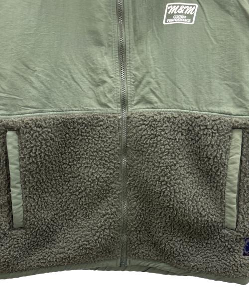 m&m custom performance（エムアンドエム カスタムパフォーマンス）m&m custom performance (エムアンドエム カスタムパフォーマンス) SHEEP BORE JACKET グリーン サイズ:Lの古着・服飾アイテム