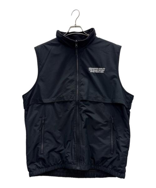 HIDE AND SEEK（ハイドアンドシーク）HIDE AND SEEK (ハイドアンドシーク) ナイロンベスト ブラック サイズ:XLの古着・服飾アイテム