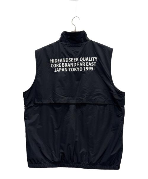 HIDE AND SEEK（ハイドアンドシーク）HIDE AND SEEK (ハイドアンドシーク) ナイロンベスト ブラック サイズ:XLの古着・服飾アイテム