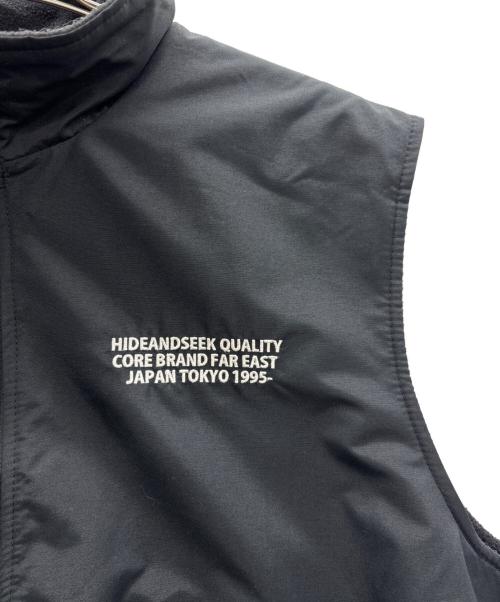 HIDE AND SEEK（ハイドアンドシーク）HIDE AND SEEK (ハイドアンドシーク) ナイロンベスト ブラック サイズ:XLの古着・服飾アイテム