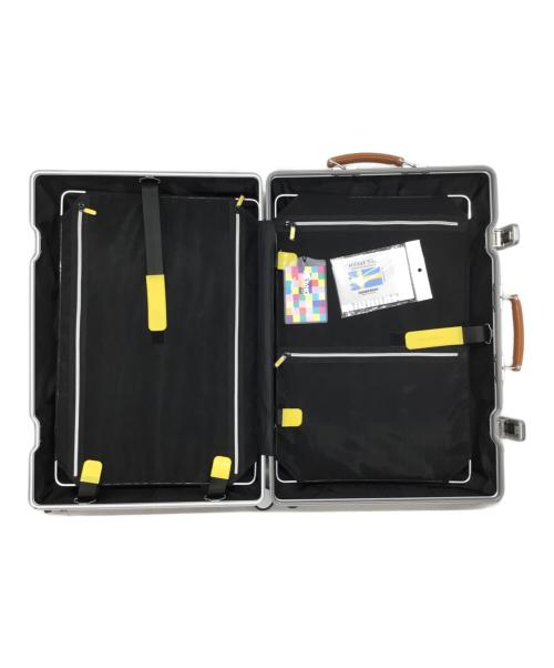 TRiO（TRiO）TRiO (TRiO) アルミスーツケース シルバー×ブラウンの古着・服飾アイテム