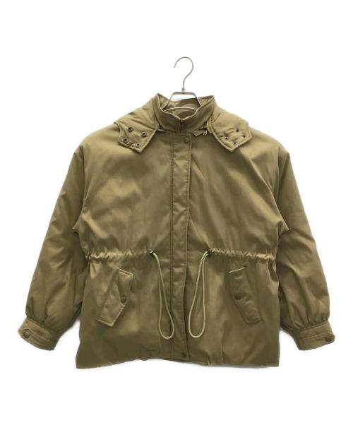Pearl button BLANC basque（ブランバスク）Pearl button BLANC basque (ブランバスク) 中綿ジャケット カーキ サイズ:38の古着・服飾アイテム