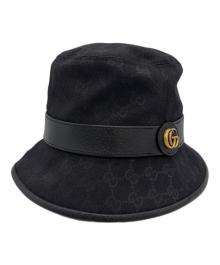 GUCCI（グッチ）の古着「GGキャンバス バケットハット」｜ブラック