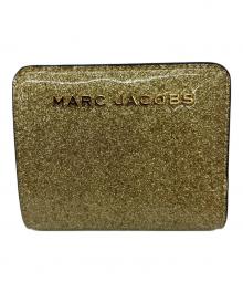 MARC JACOBS（マークジェイコブズ）の古着「ミニグリッターコンパクトウォレット」｜ゴールド