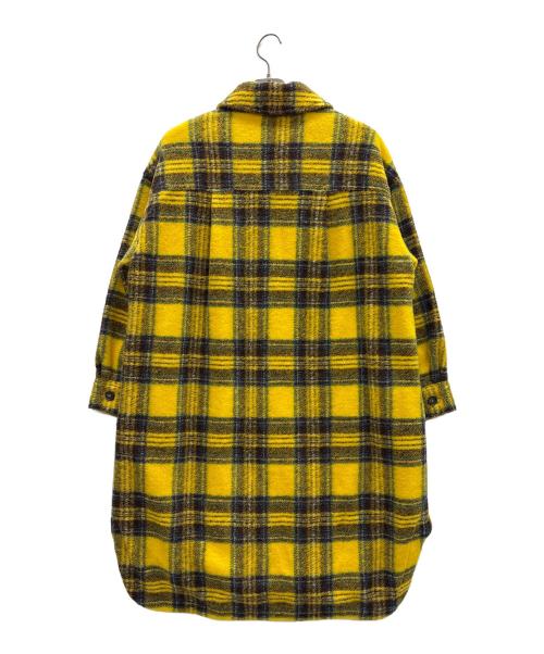 AKANE（アカネ）AKANE (アカネ) ウール混コート イエロー サイズ:M～Lの古着・服飾アイテム