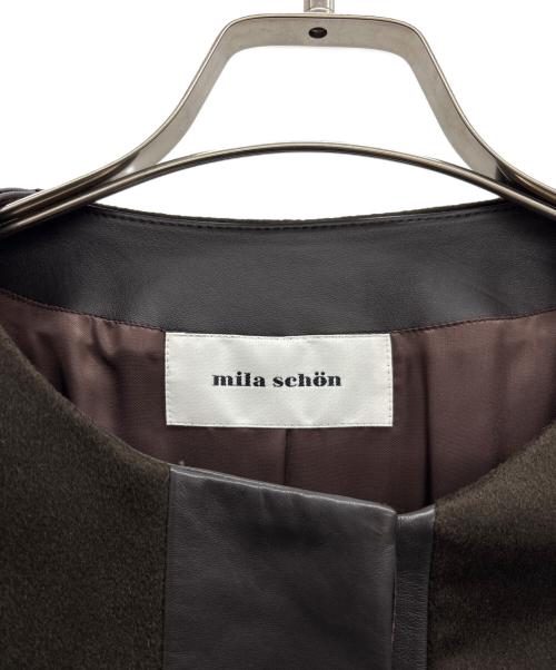 mila schon（ミラ ショーン）mila schon (ミラ ショーン) ロングコート カーキ サイズ:42の古着・服飾アイテム