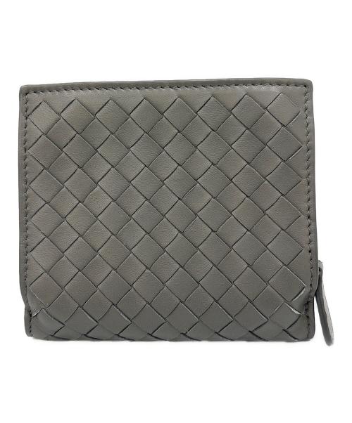 BOTTEGA VENETA（ボッテガベネタ）BOTTEGA VENETA (ボッテガベネタ) 2つ折り財布 グレーの古着・服飾アイテム