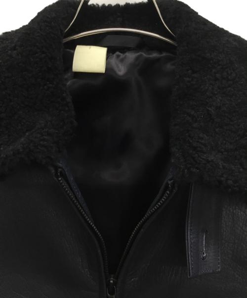 N.HOOLYWOOD（エヌ ハリウッド）N.HOOLYWOOD (エヌ ハリウッド) レザージャケット ネイビー サイズ:38の古着・服飾アイテム