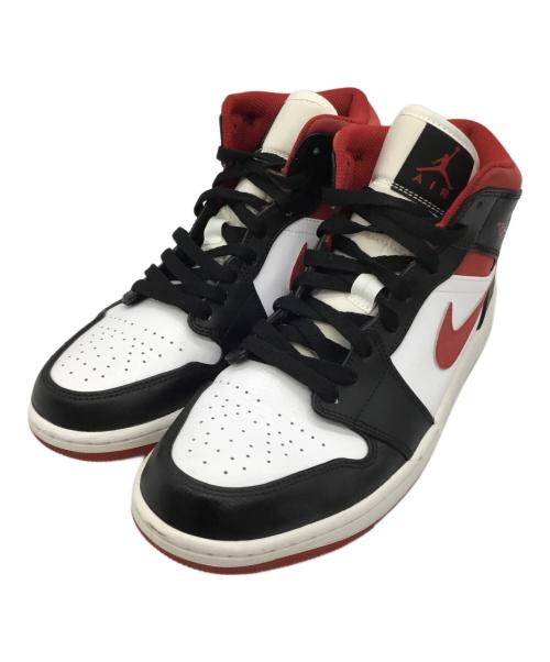 NIKE（ナイキ）NIKE (ナイキ) Air Jordan 1 Mid (エアジョーダン1 ミッド) ホワイト×ブラック サイズ:27の古着・服飾アイテム