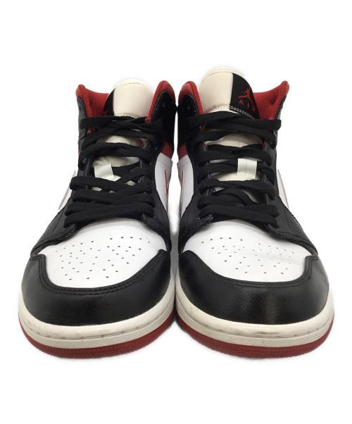 NIKE（ナイキ）NIKE (ナイキ) Air Jordan 1 Mid (エアジョーダン1 ミッド) ホワイト×ブラック サイズ:27の古着・服飾アイテム