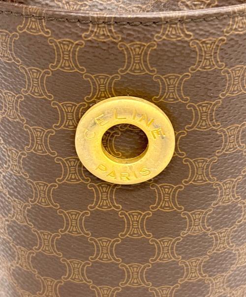 CELINE（セリーヌ）CELINE (セリーヌ) 巾着ショルダーバッグ ブラウンの古着・服飾アイテム