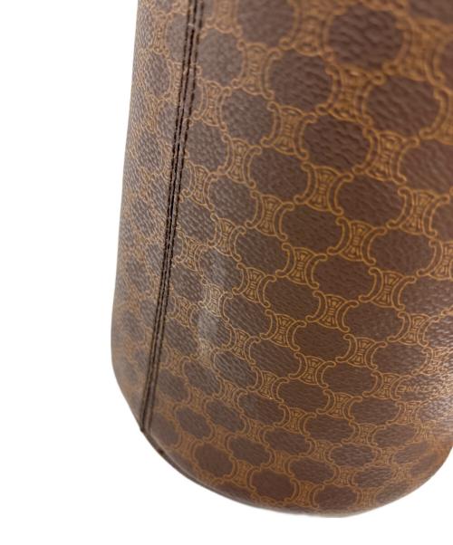 CELINE（セリーヌ）CELINE (セリーヌ) 巾着ショルダーバッグ ブラウンの古着・服飾アイテム