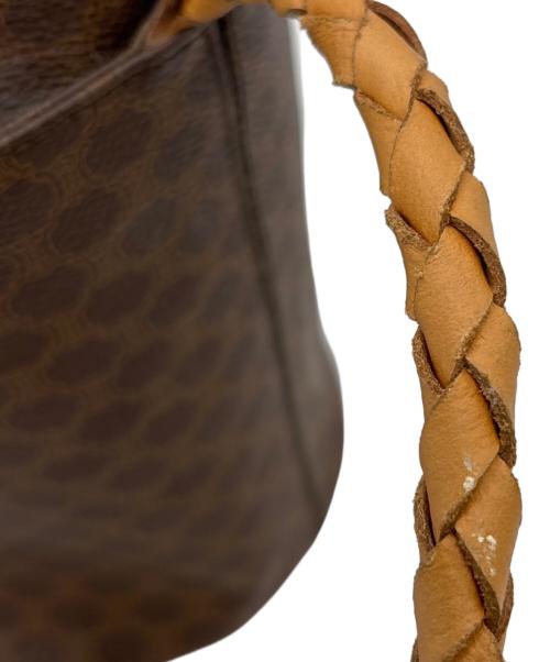 CELINE（セリーヌ）CELINE (セリーヌ) 巾着ショルダーバッグ ブラウンの古着・服飾アイテム