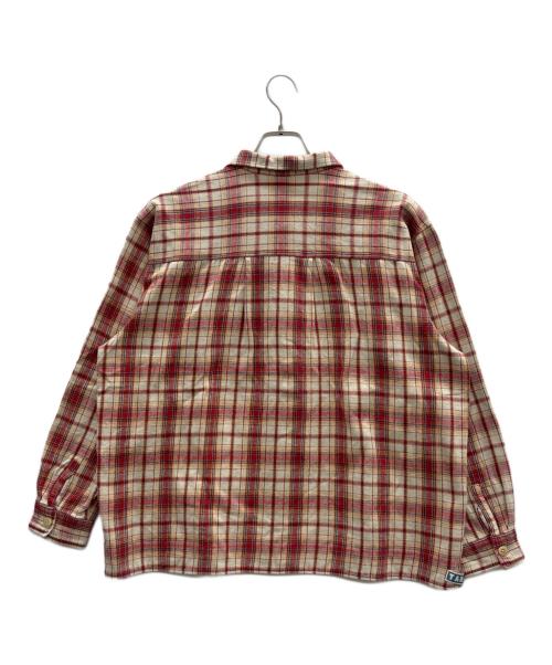 TAR（ティーエーアール）TAR (ティーエーアール) チェックシャツ レッド サイズ:Lの古着・服飾アイテム