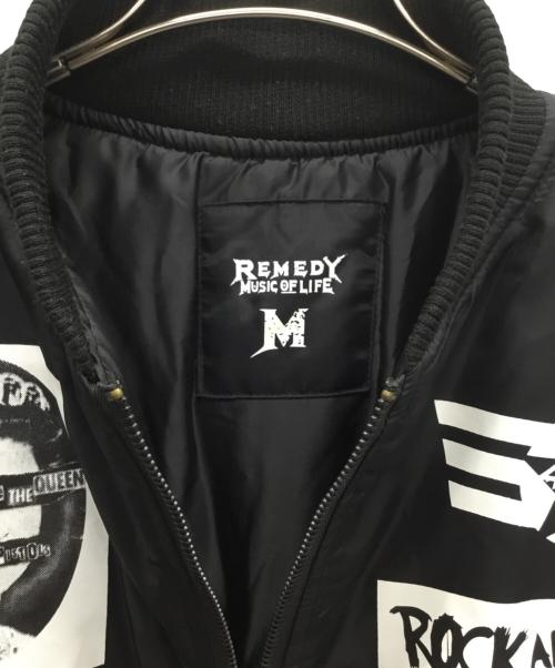 REMEDY（レメディ）REMEDY (レメディ) MA-1ジャケット ブラック サイズ:Mの古着・服飾アイテム