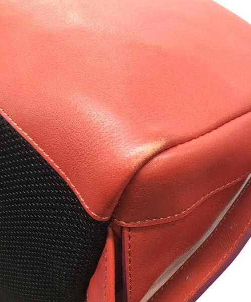 azzuni（アッズーニ）azzuni (アッズーニ) レザーリュック レッドの古着・服飾アイテム