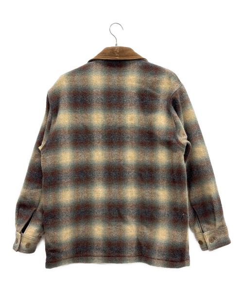 WOOLRICH（ウールリッチ）WOOLRICH (ウールリッチ) ウールジャケット ブラウン×グリーン サイズ:Mの古着・服飾アイテム