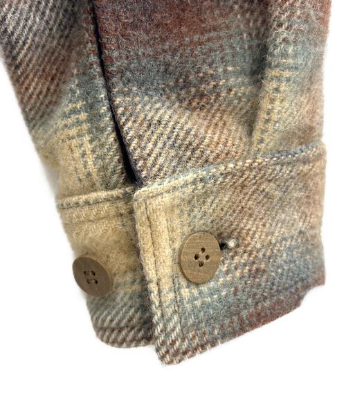 WOOLRICH（ウールリッチ）WOOLRICH (ウールリッチ) ウールジャケット ブラウン×グリーン サイズ:Mの古着・服飾アイテム