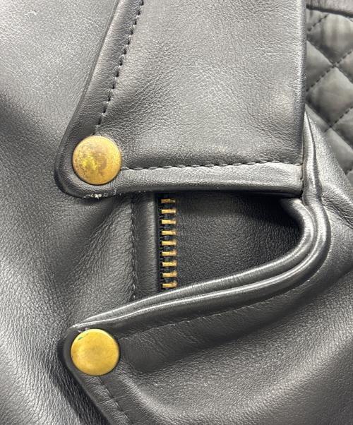 VANSON（バンソン）VANSON (バンソン) ダブルライダースジャケット ブラック サイズ:36の古着・服飾アイテム