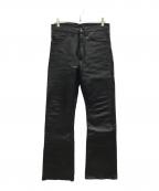 VANSONバンソン）の古着「ライダースパンツ」｜ブラック