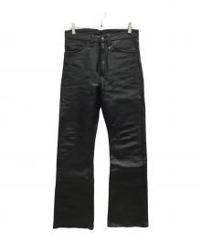 VANSON（バンソン）の古着「ライダースパンツ」｜ブラック