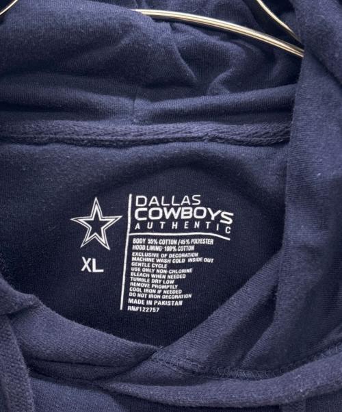 DALLAS COWBOYS（ダラス カウボーイズ）DALLAS COWBOYS (ダラス カウボーイズ) プルオーバーパーカー ネイビー サイズ:XLの古着・服飾アイテム