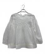 Ampleアンプル）の古着「シアーブラウス」｜ホワイト