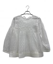 Ample（アンプル）の古着「シアーブラウス」｜ホワイト