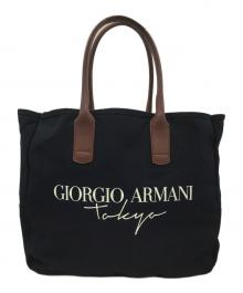 GIORGIO ARMANI（ジョルジョアルマーニ）の古着「トートバッグ」｜ネイビー