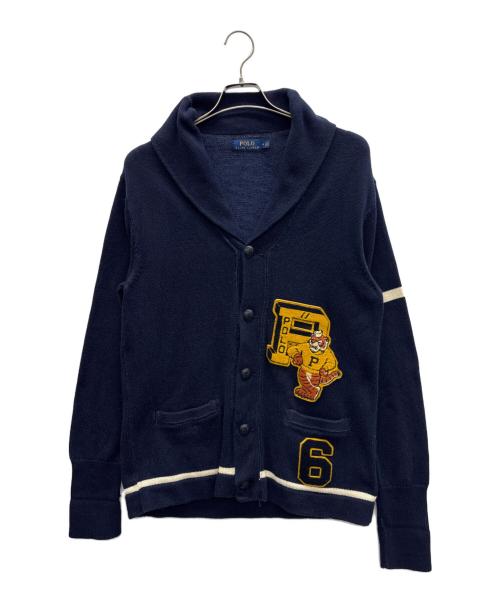 POLO（ポロ）POLO (ポロ・ラルフローレン) レタードカーディガン ネイビー サイズ:Mの古着・服飾アイテム