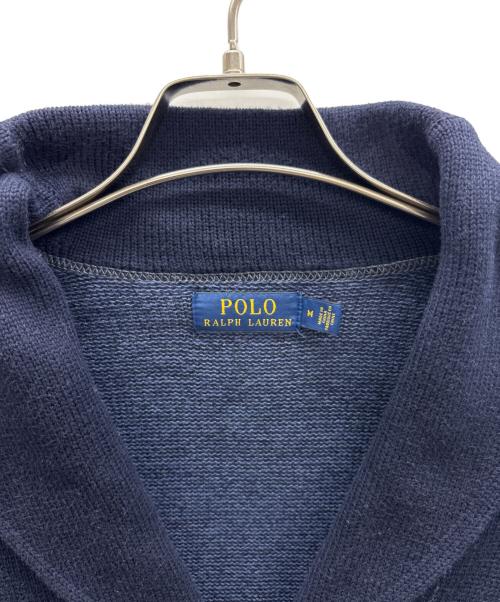 POLO（ポロ）POLO (ポロ・ラルフローレン) レタードカーディガン ネイビー サイズ:Mの古着・服飾アイテム