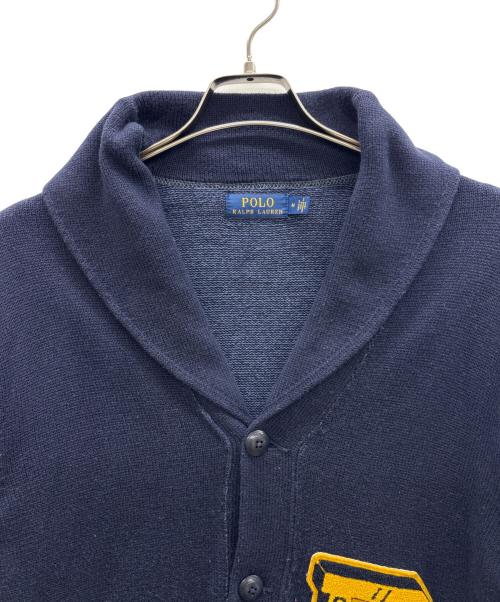 POLO（ポロ）POLO (ポロ・ラルフローレン) レタードカーディガン ネイビー サイズ:Mの古着・服飾アイテム