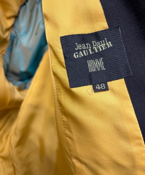Jean Paul Gaultier homme（ジャンポールゴルチェオム）Jean Paul Gaultier homme (ジャンポールゴルチェオム) ダブルスーツセットアップ ブラック サイズ:48・W72の古着・服飾アイテム