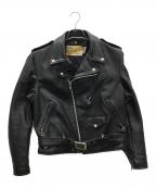 Schottショット）の古着「ダブルライダースジャケット」｜ブラック