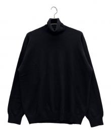 cash&barba（キャッシュ&バルバ）の古着「モンゴリアンカシミヤ タートルネック」｜ブラック