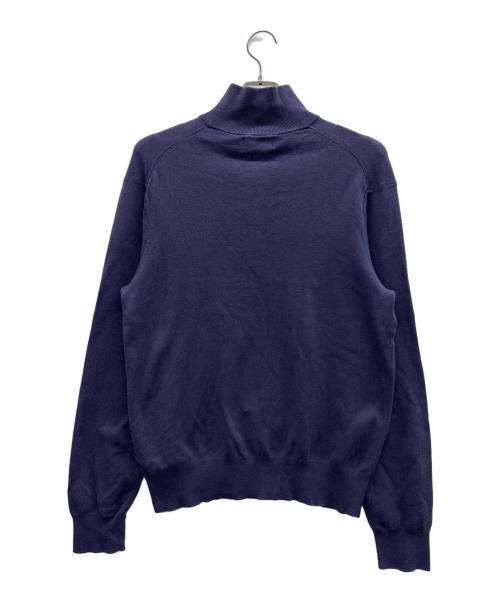 POLO RALPH LAUREN（ポロ・ラルフローレン）POLO RALPH LAUREN (ポロ・ラルフローレン) ハーフジップ刺繍スウェット ネイビー サイズ:Mの古着・服飾アイテム