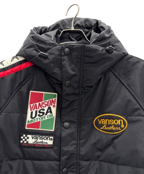 VANSON（バンソン）VANSON (バンソン) 中綿ジャケット ブラック サイズ:XXLの古着・服飾アイテム