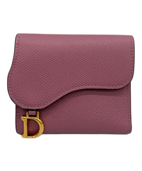 Christian Dior（クリスチャン ディオール）Christian Dior (クリスチャン ディオール) 3つ折り財布 ピンクの古着・服飾アイテム