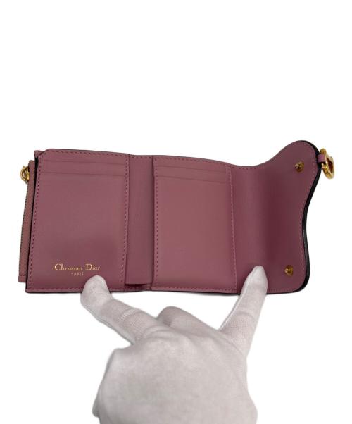 Christian Dior（クリスチャン ディオール）Christian Dior (クリスチャン ディオール) 3つ折り財布 ピンクの古着・服飾アイテム
