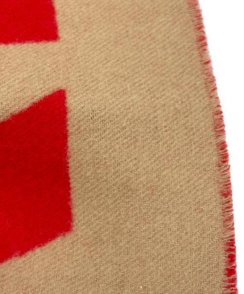 BURBERRY（バーバリー）BURBERRY (バーバリー) マフラー レッド×ベージュの古着・服飾アイテム