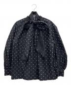 Mila Owenミラオーウェン）の古着「ボウタイブラウス」｜ブラック