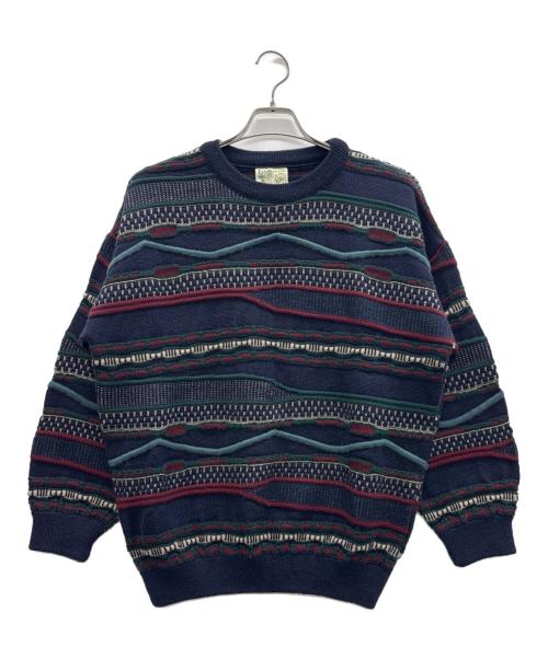 TOORALLIE（トーラリー）TOORALLIE (トーラリー) 3Dニット ネイビー サイズ:Sの古着・服飾アイテム