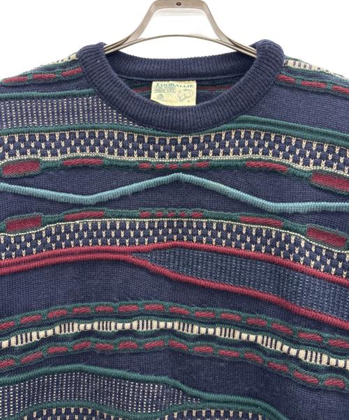 TOORALLIE（トーラリー）TOORALLIE (トーラリー) 3Dニット ネイビー サイズ:Sの古着・服飾アイテム